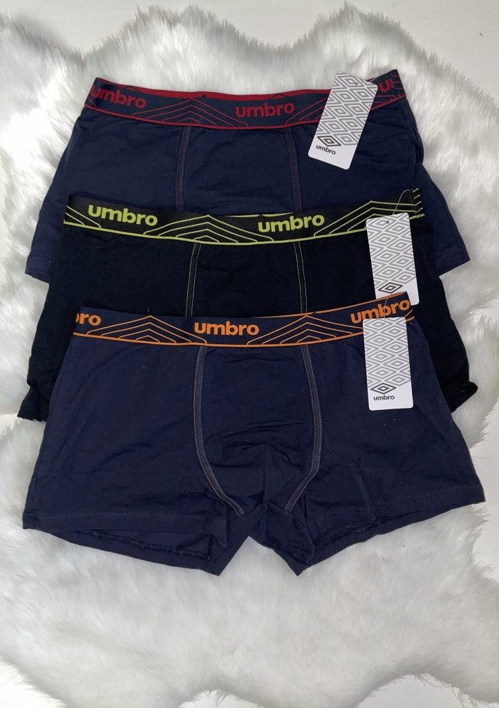 Pánské boxerky Umbro 5294 M Tm. modrá