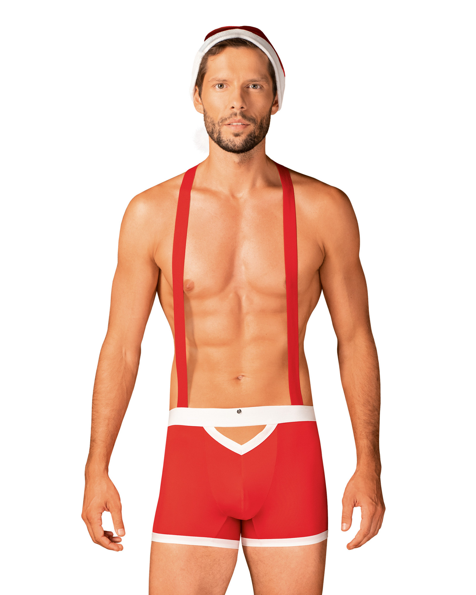 Levně Vánoční kostým Mr Claus set - Obsessive S/M Červená