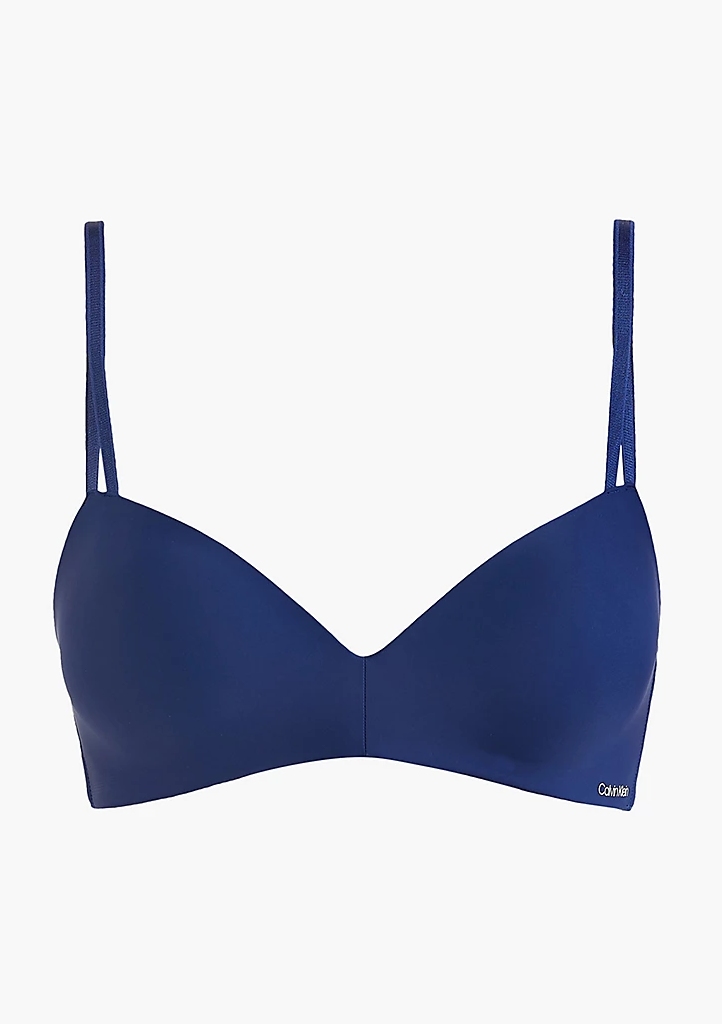 Dámská bezkosticová podprsenka Calvin Klein QF6017E 85 C Tm. modrá