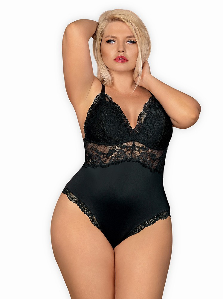 Dokonalé body 810 - TED black XXL - Obsessive XXL Černá