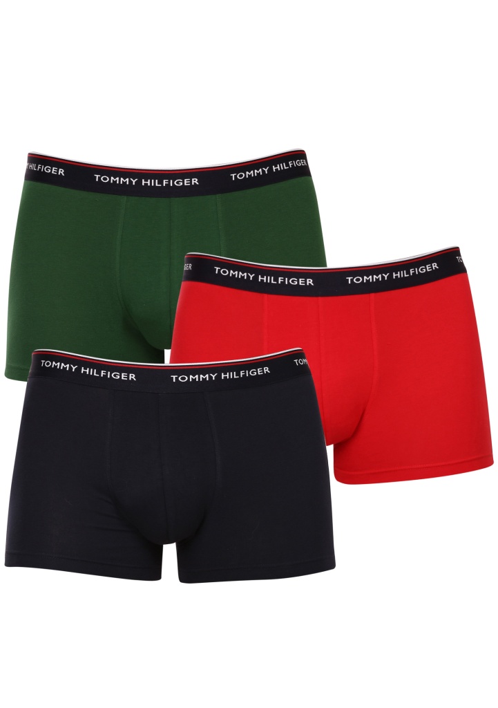 Levně Pánské boxerky Tommy Hilfiger 1U87903842 0SM 3PACK L Dle obrázku