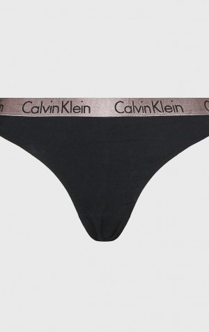 Dámske tangá Calvin Klein QD3560 6VS 3PACK