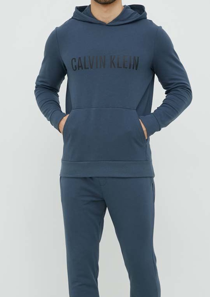 Levně Pánská mikina Calvin Klein NM1966 L Petrolejová